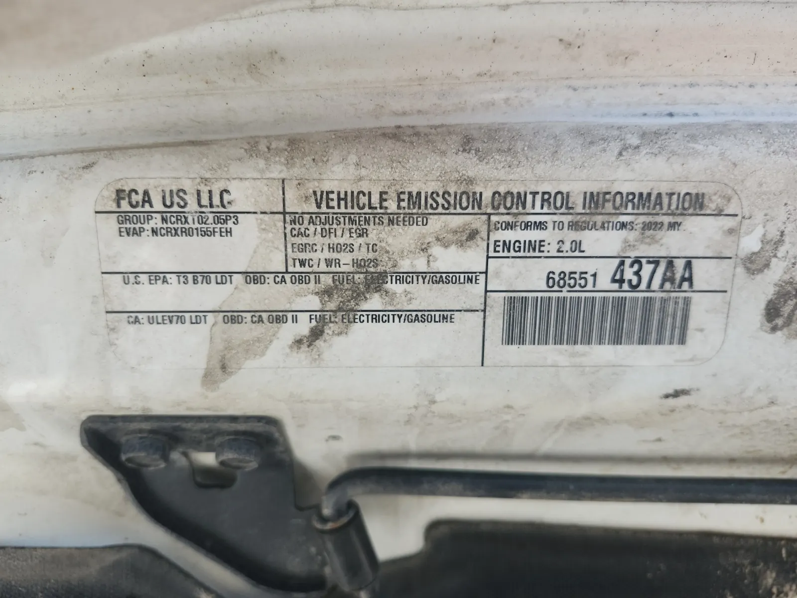 Emission Sticker Photo