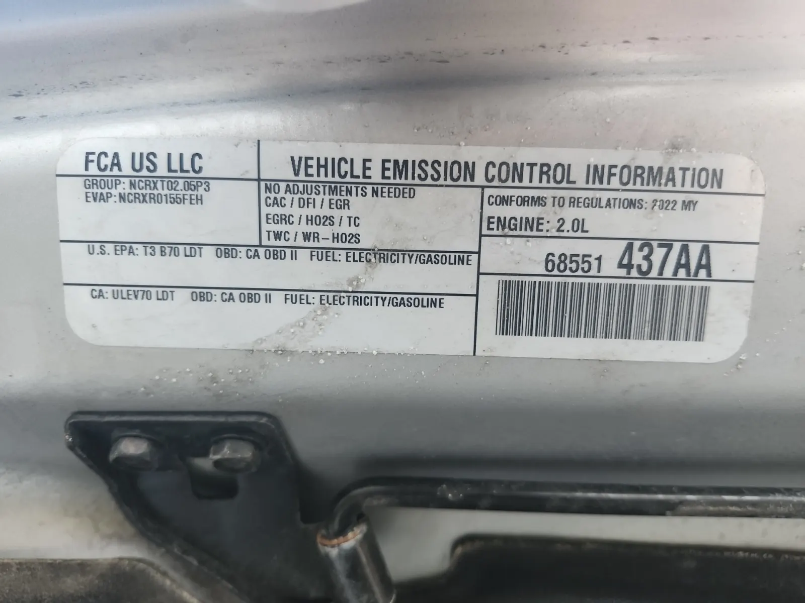 Emission Sticker Photo