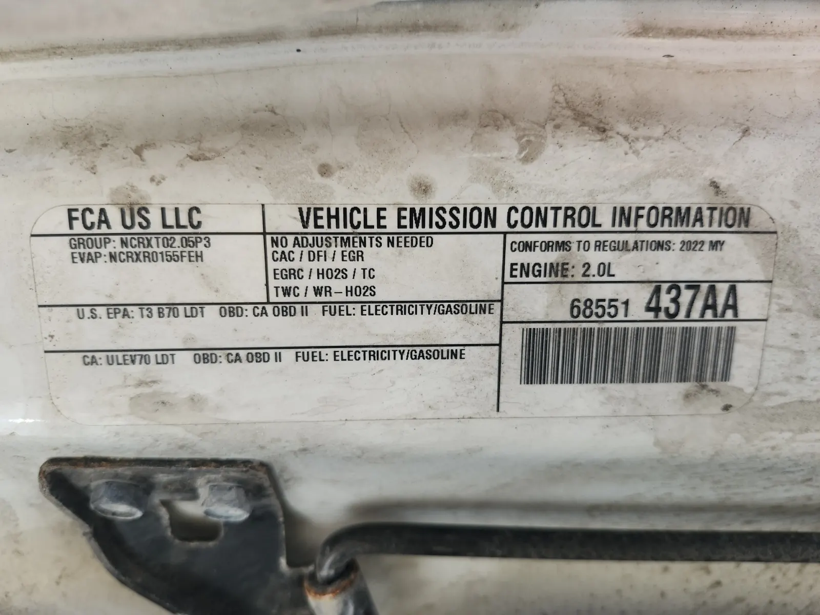 Emission Sticker Photo