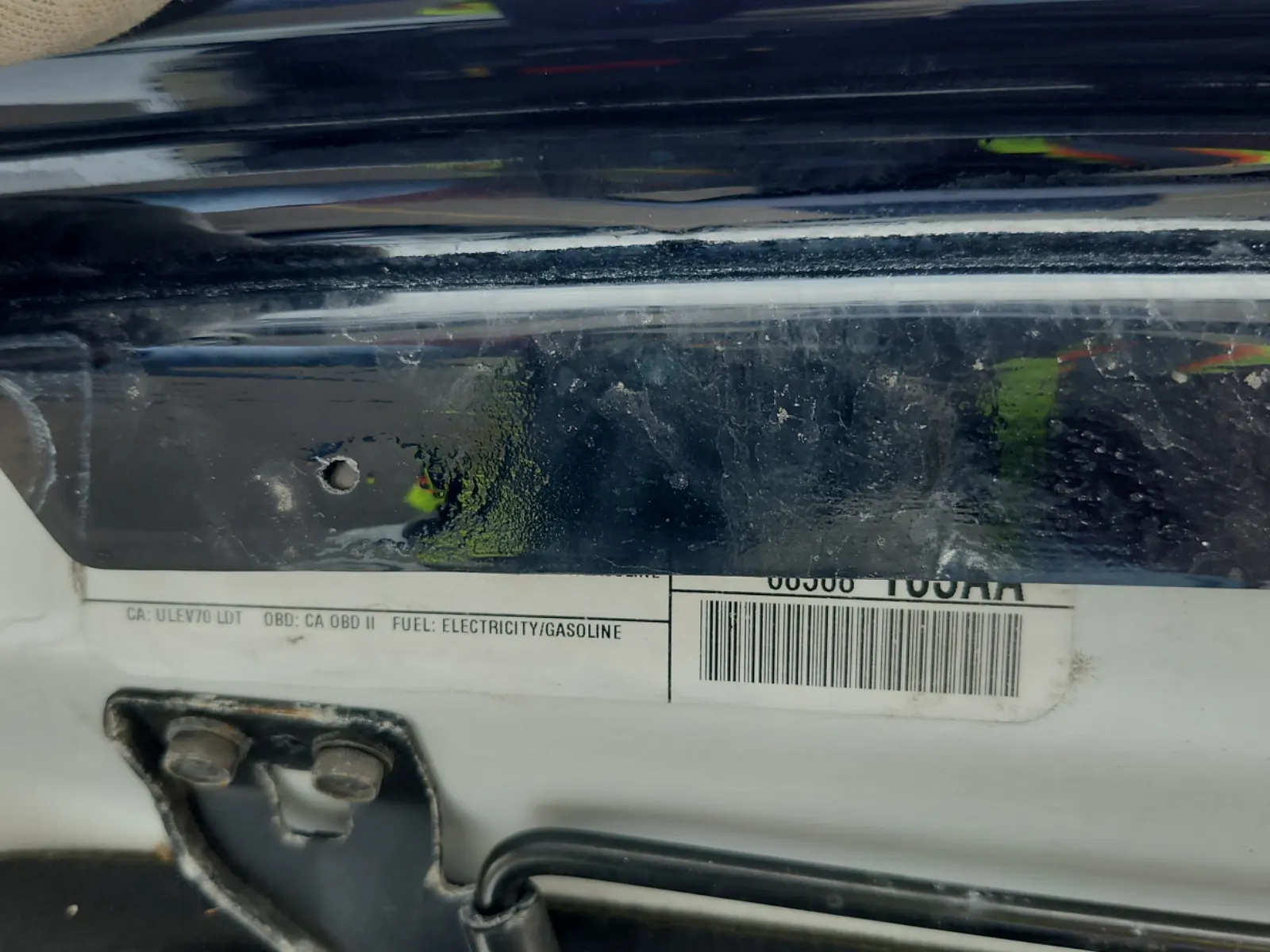 Emission Sticker Photo
