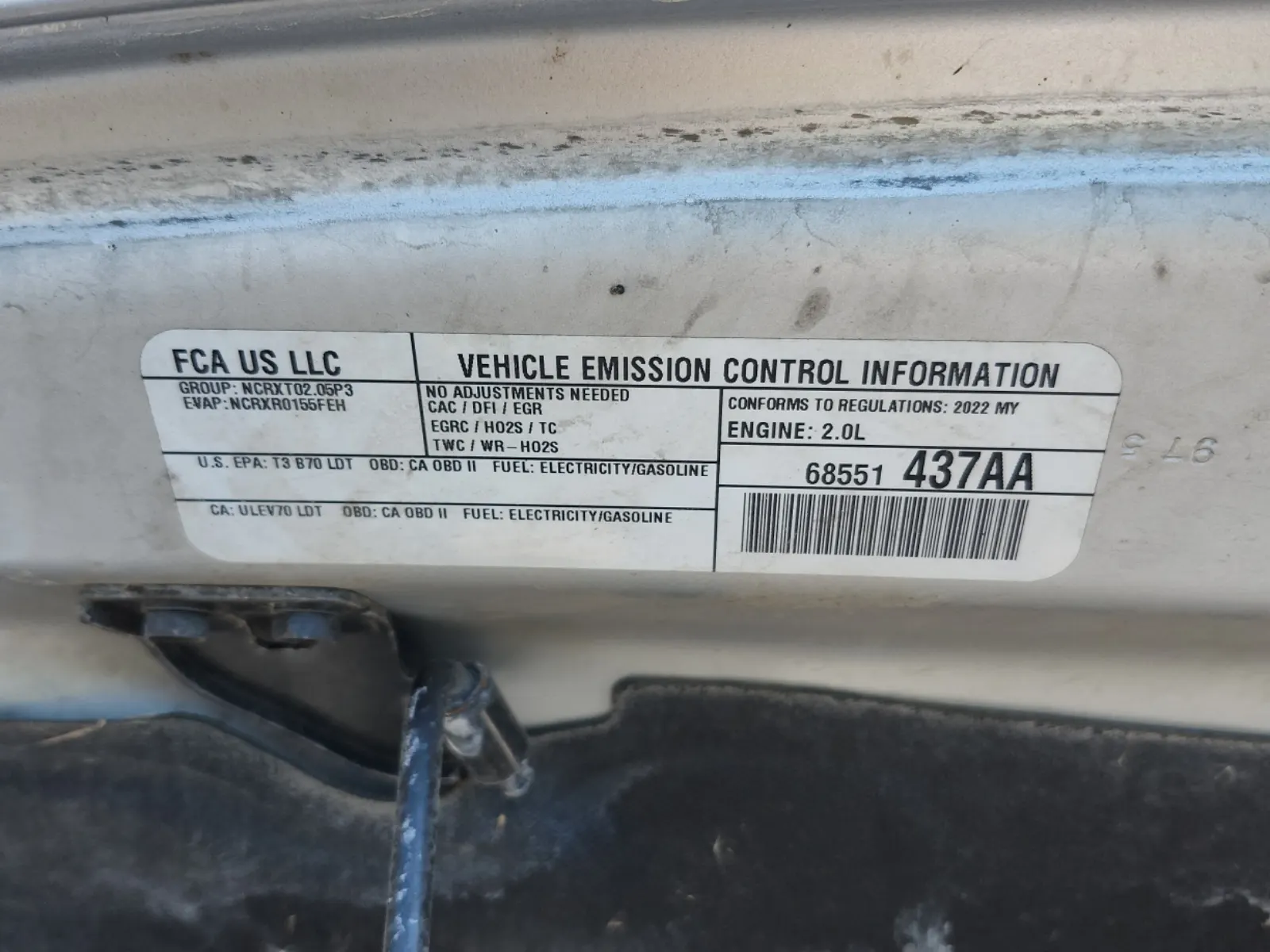 Emission Sticker Photo