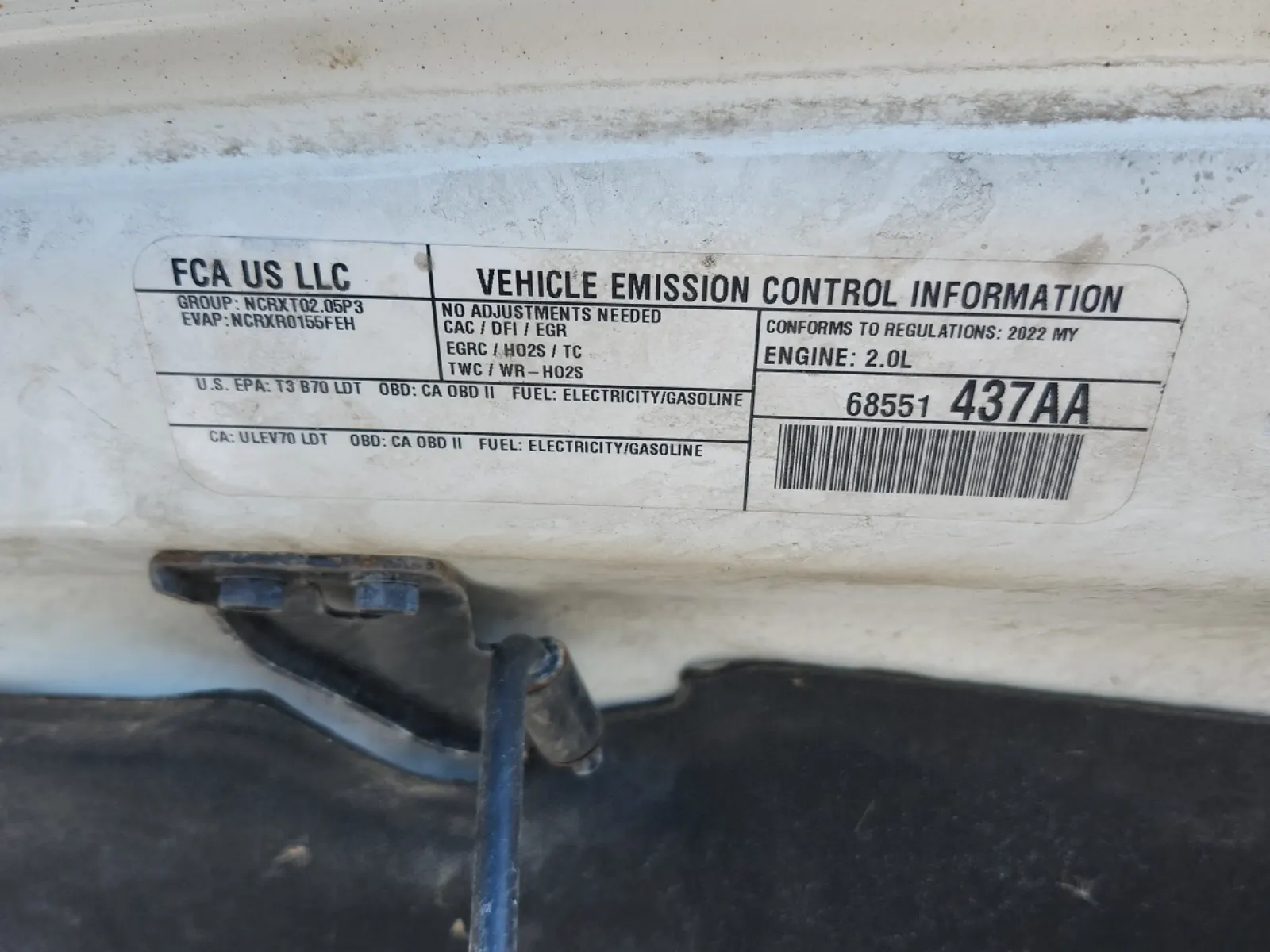 Emission Sticker Photo