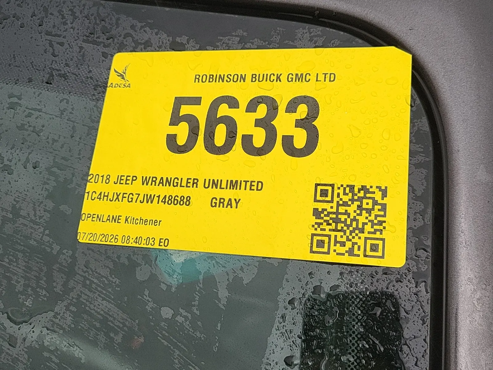 Inventory Label Photo