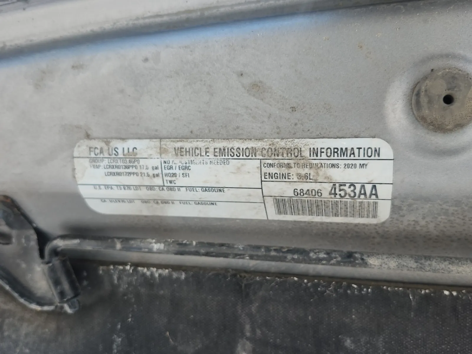 Emission Sticker Photo