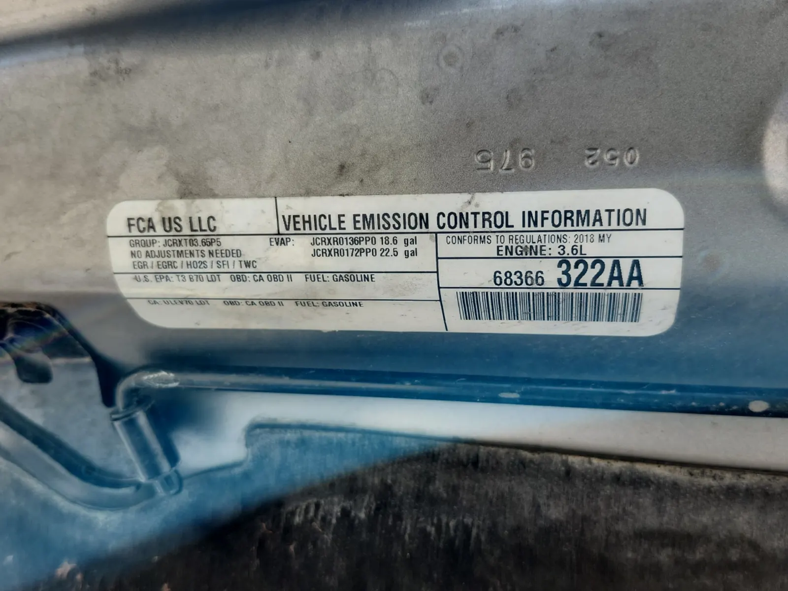 Emission Sticker Photo