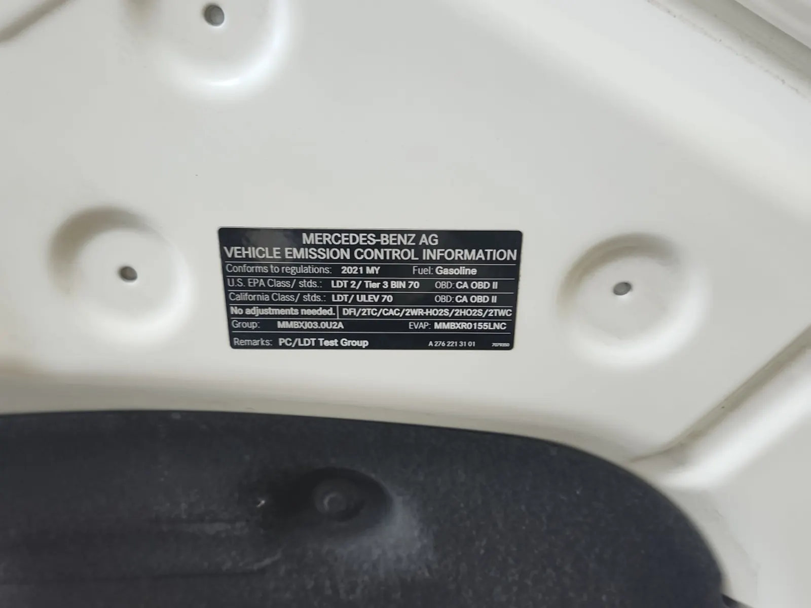 Emission Sticker Photo