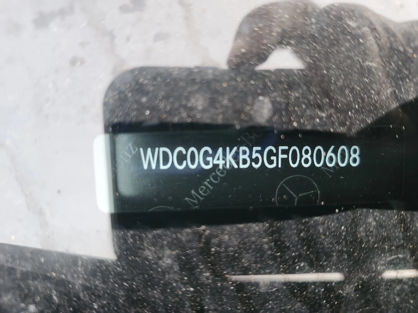 Dash VIN Plate Photo