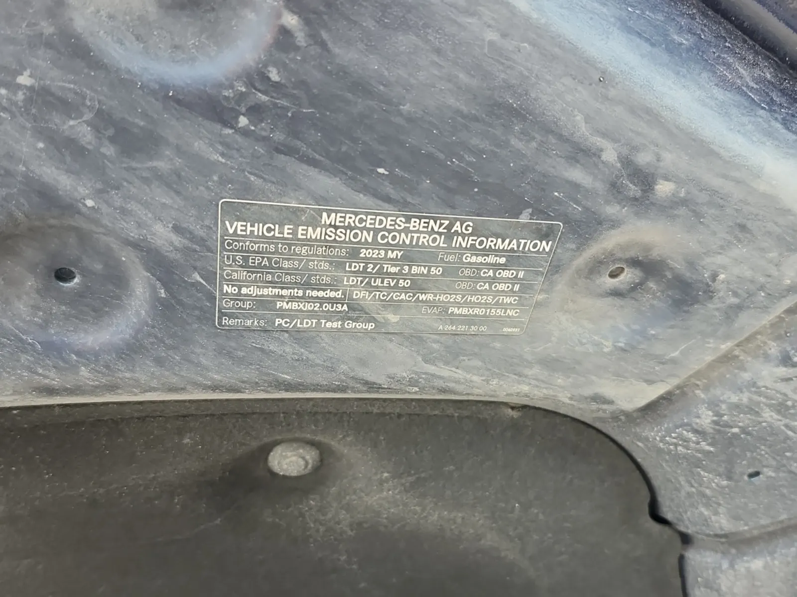 Emission Sticker Photo