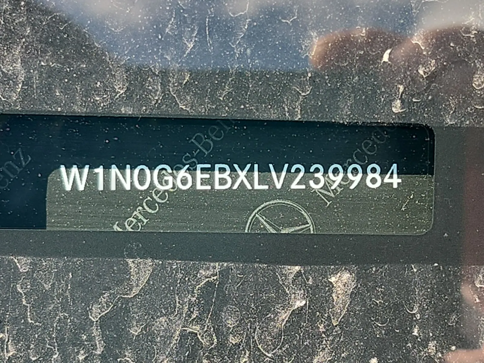 Dash VIN Plate Photo