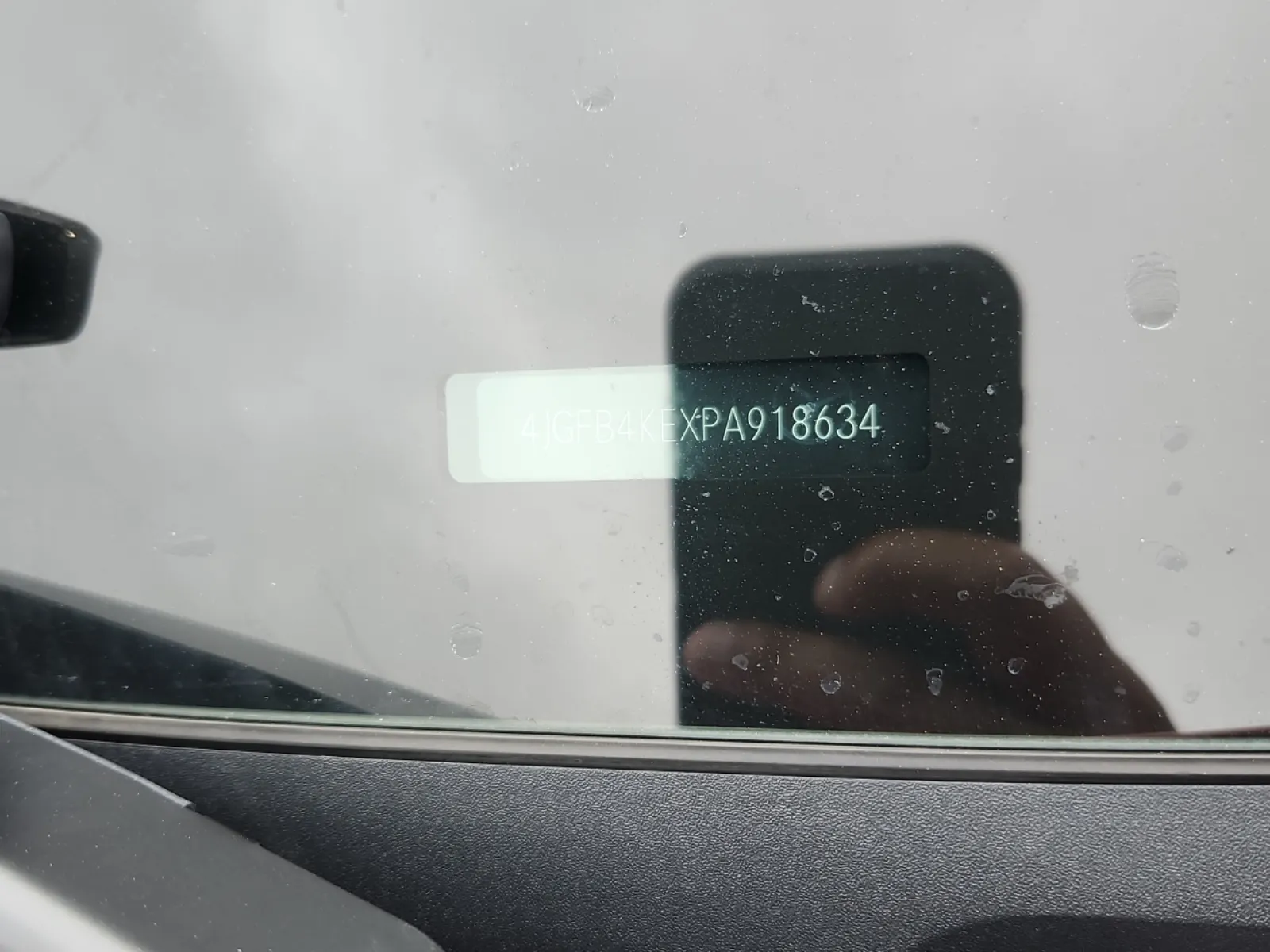 Dash VIN Plate Photo