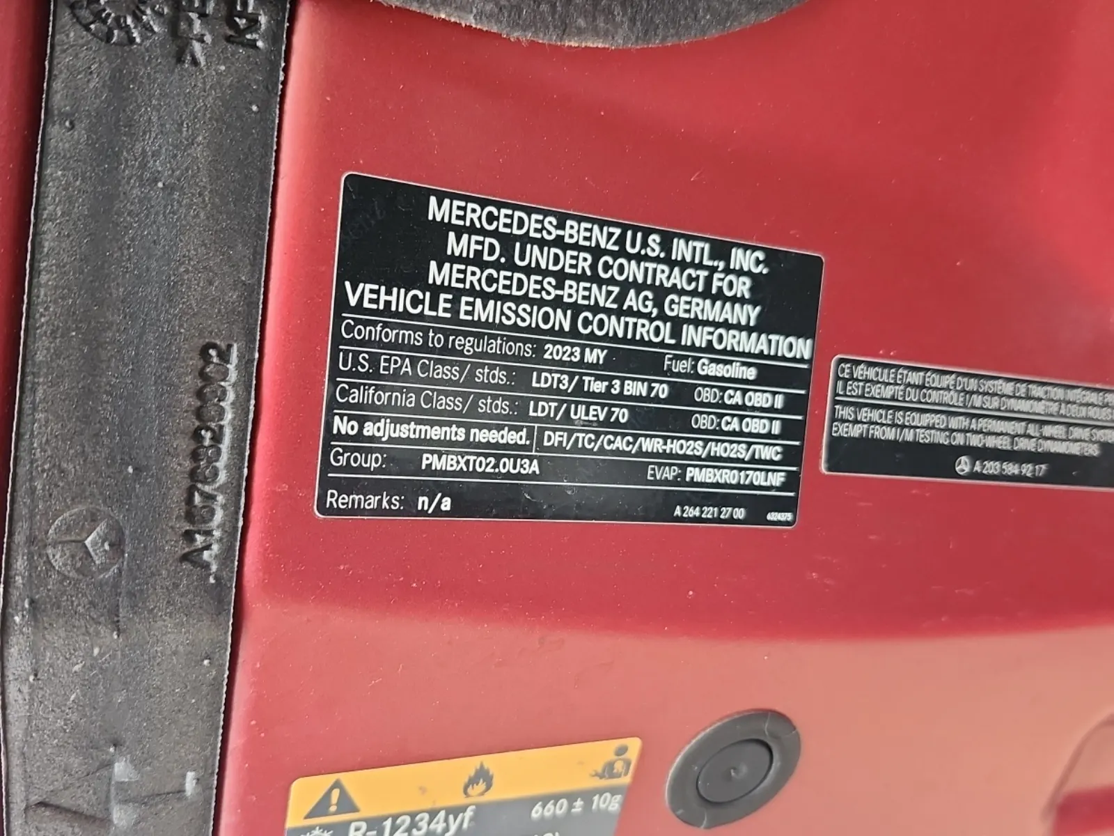 Emission Sticker Photo