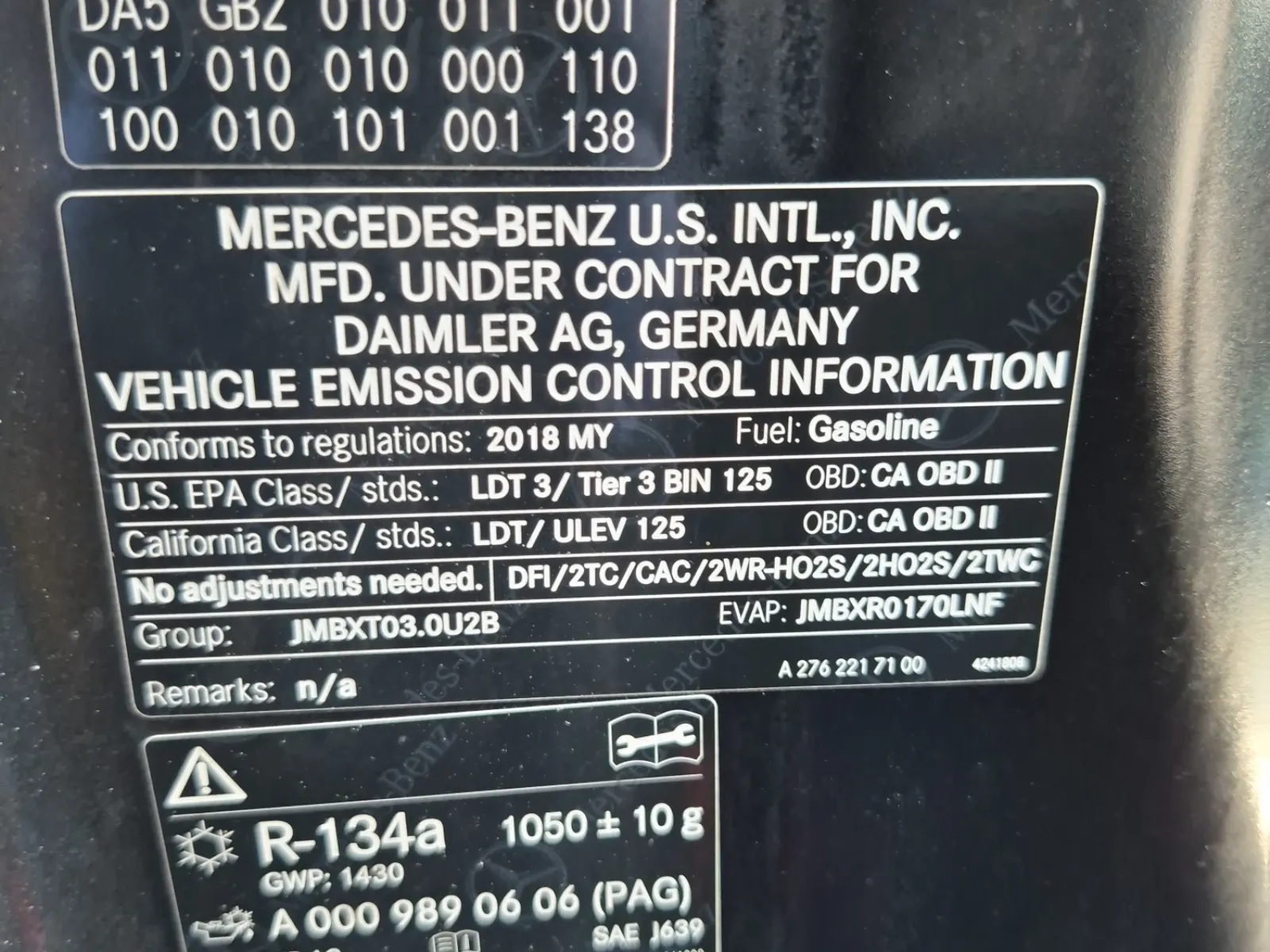 Emission Sticker Photo