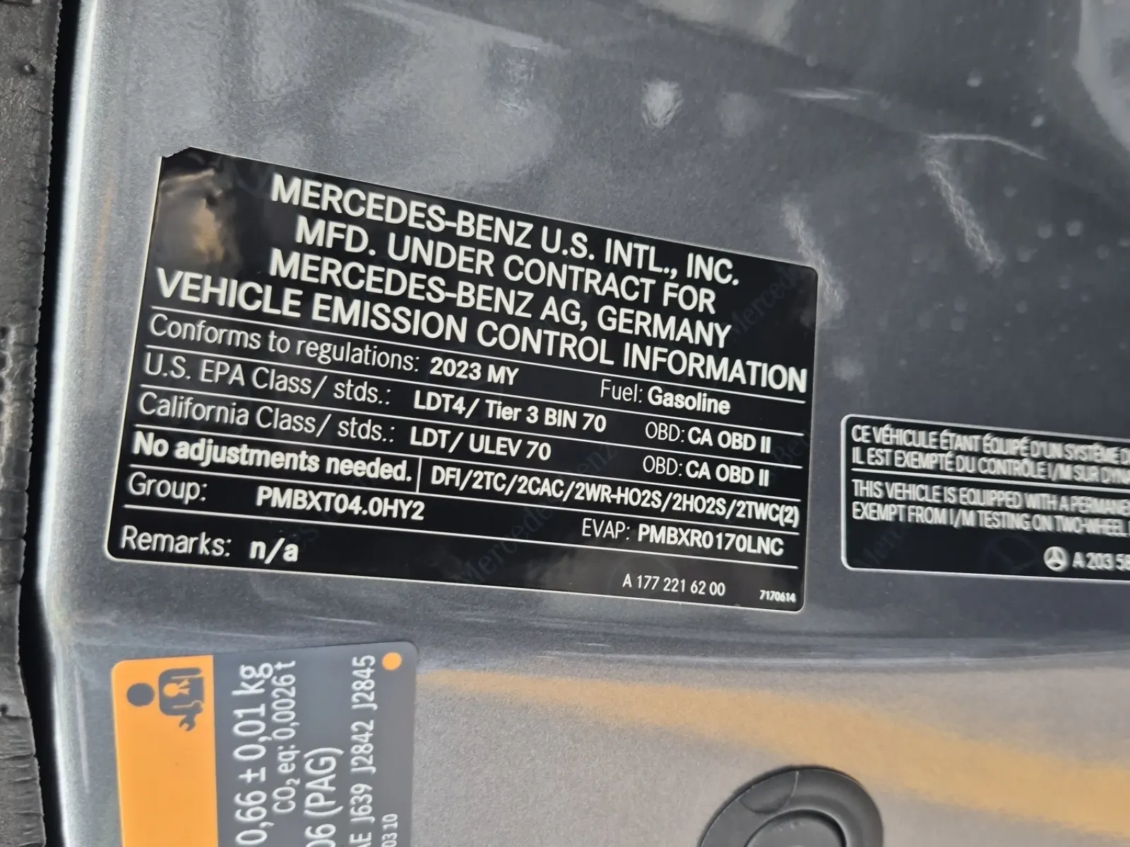Emission Sticker Photo