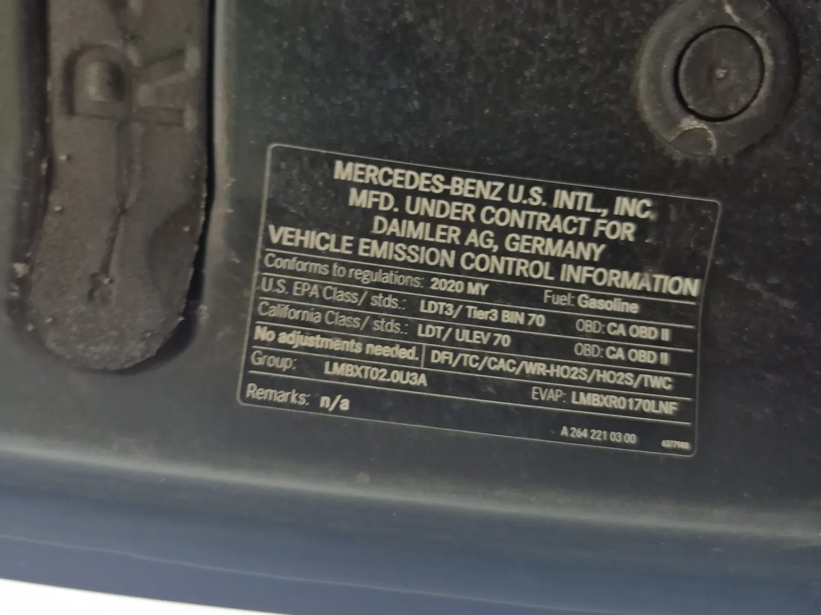Emission Sticker Photo