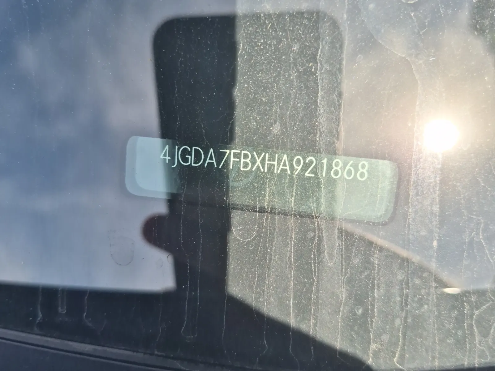 Dash VIN Plate Photo