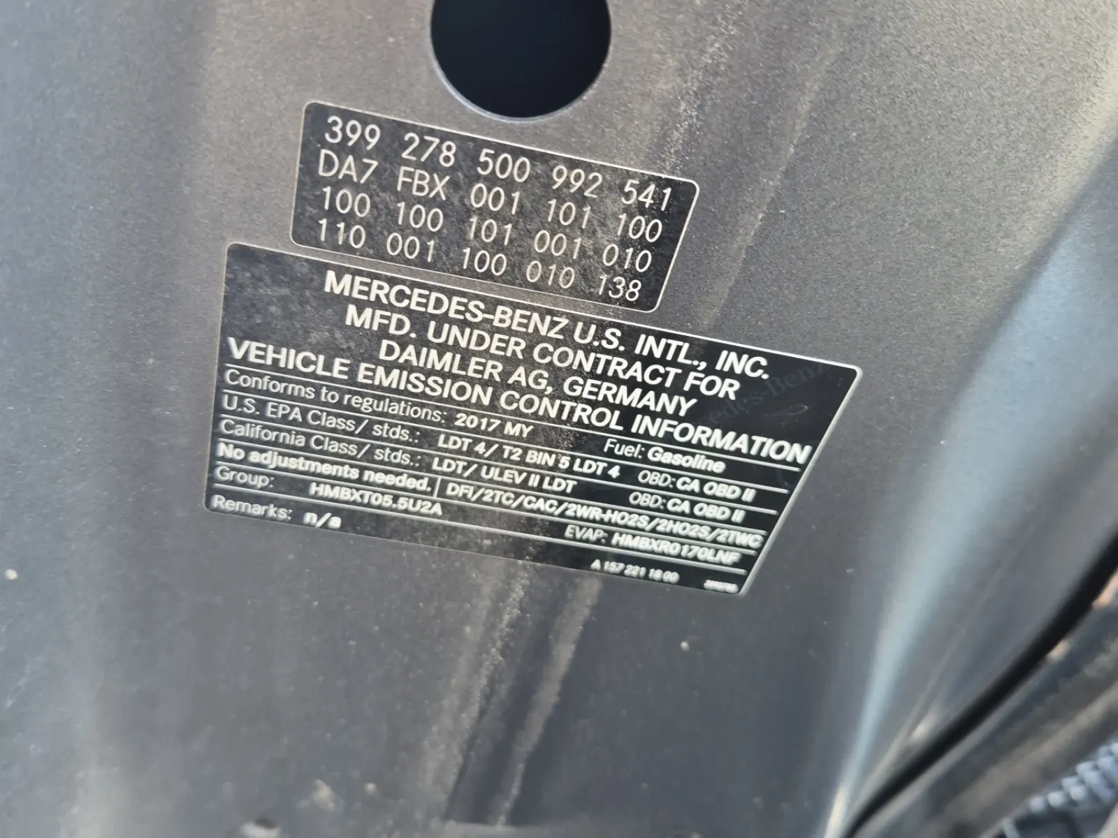 Emission Sticker Photo