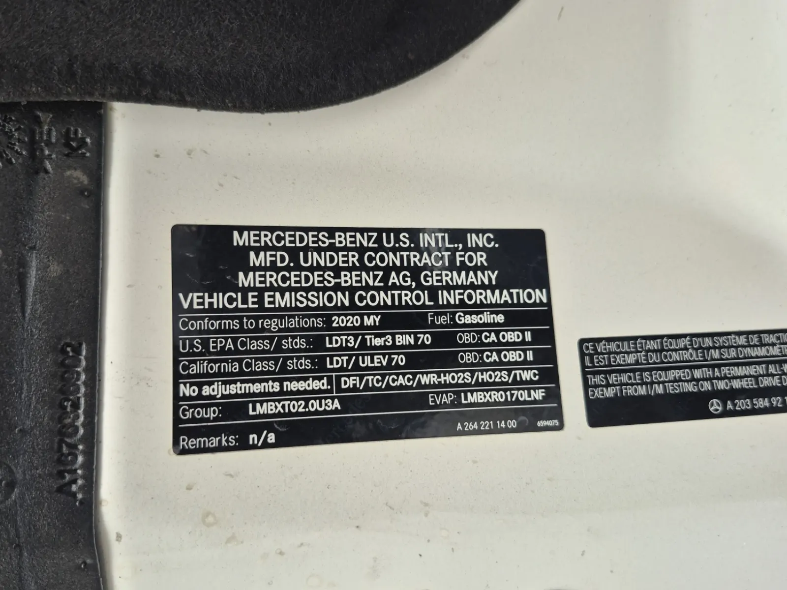 Emission Sticker Photo