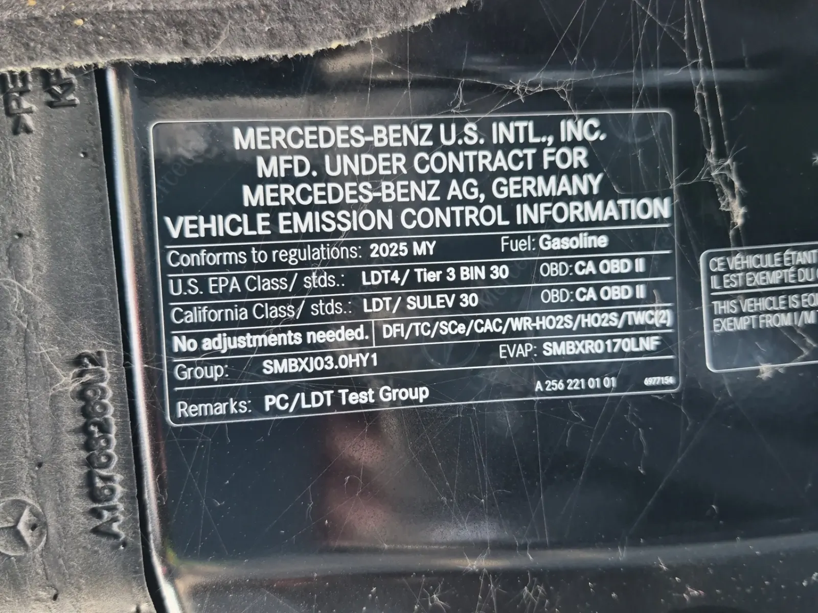 Emission Sticker Photo