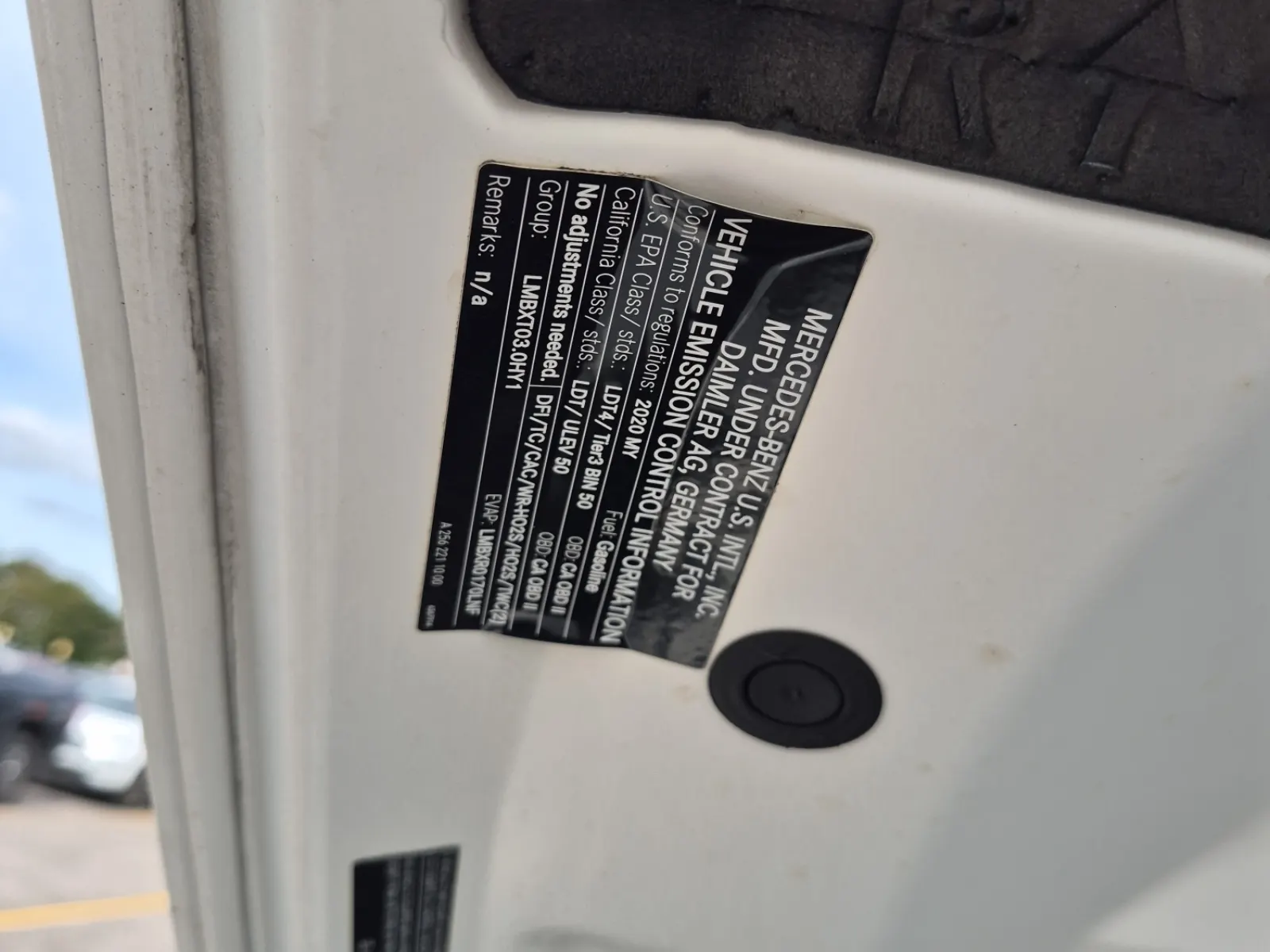 Emission Sticker Photo