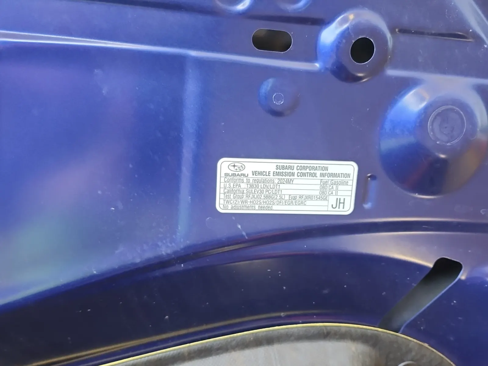 Emission Sticker Photo