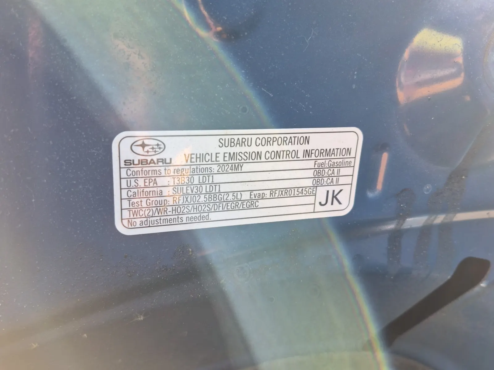 Emission Sticker Photo