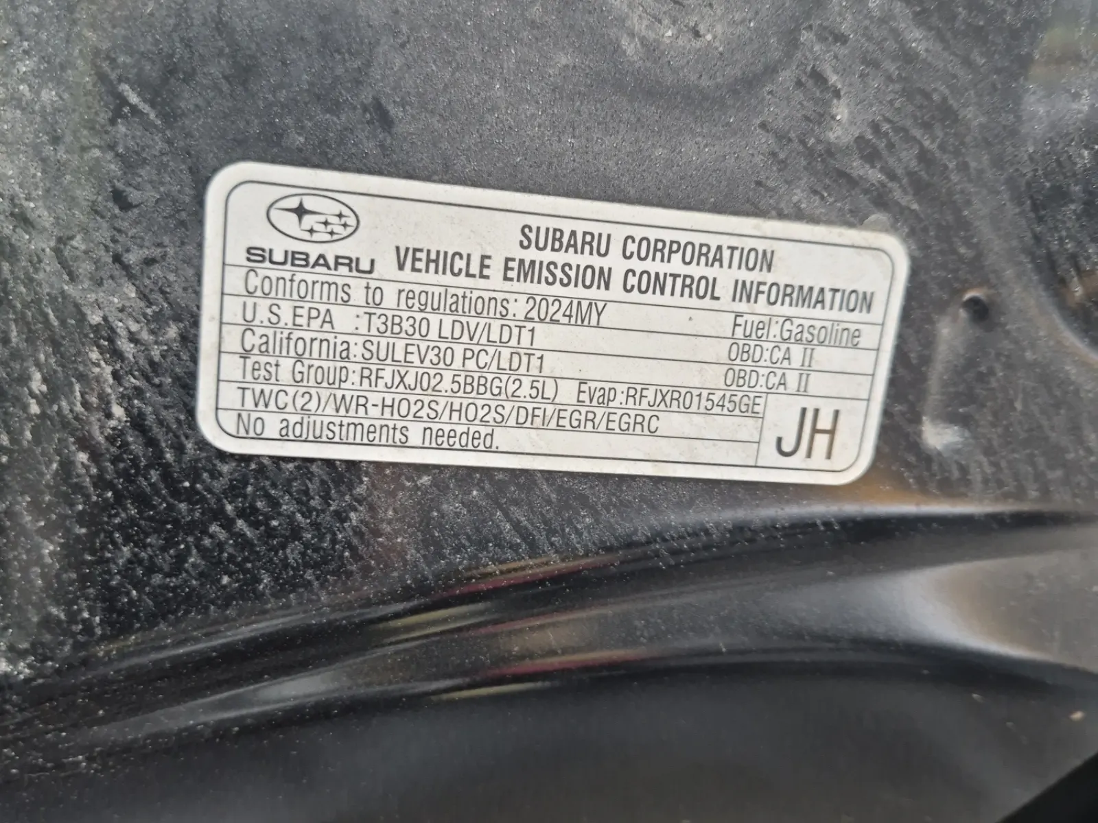 Emission Sticker Photo