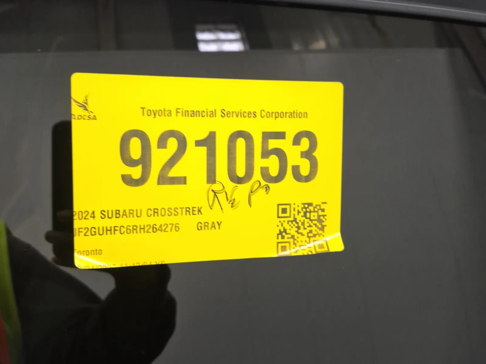 Inventory Label Photo