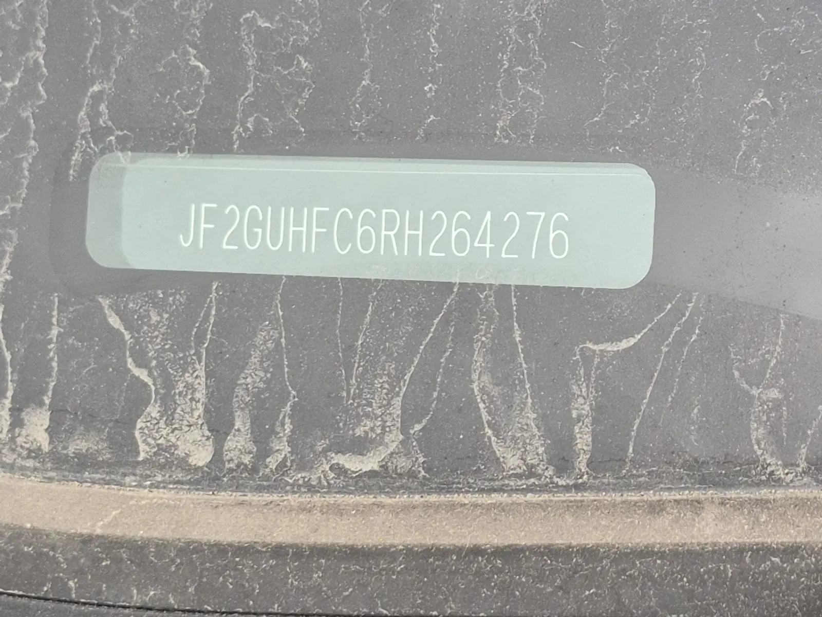 Dash VIN Plate Photo
