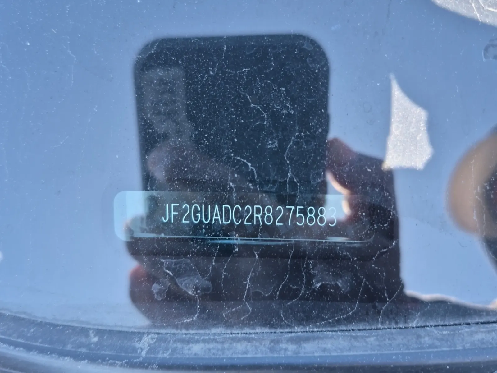Dash VIN Plate Photo