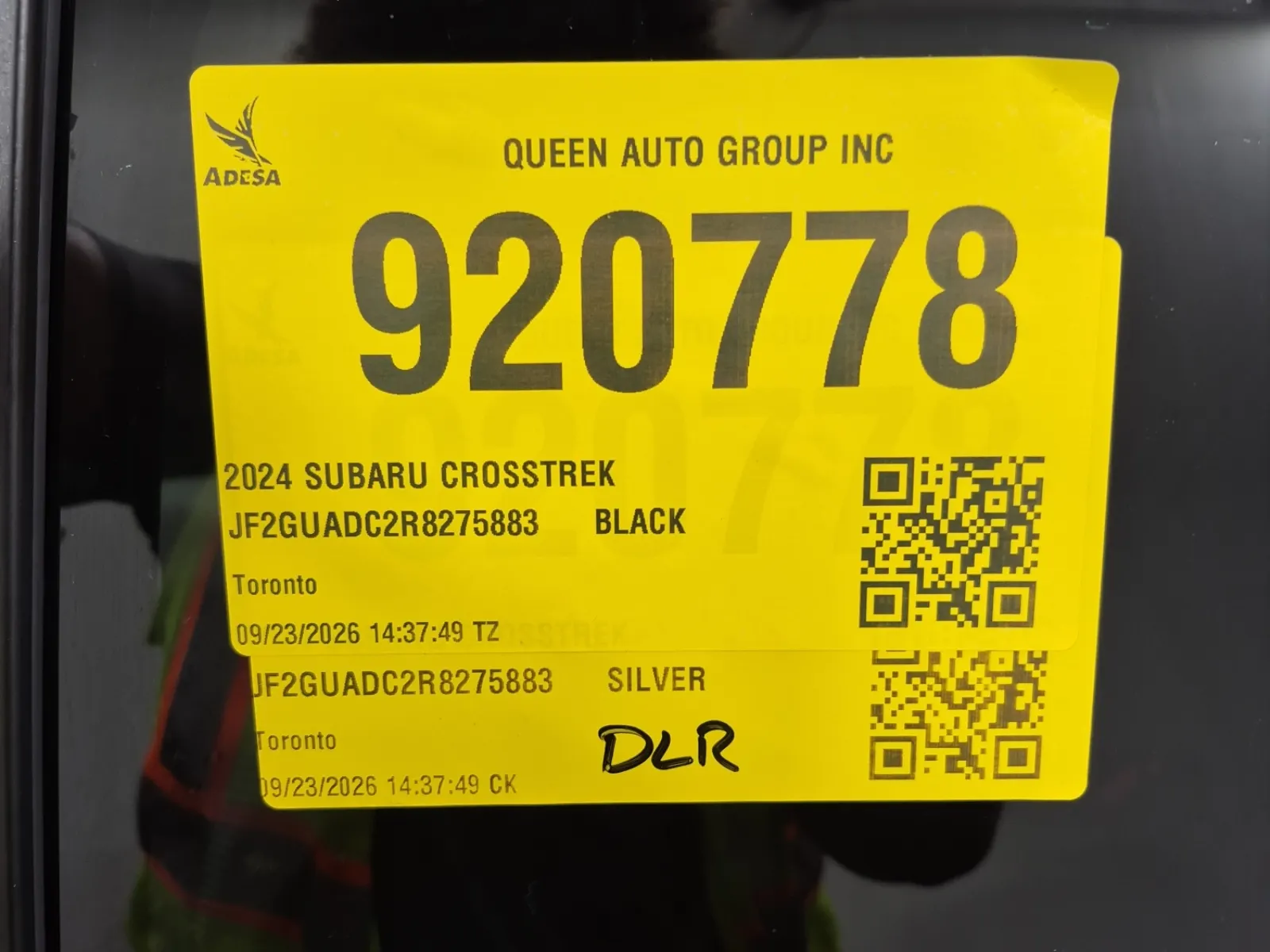 Inventory Label Photo