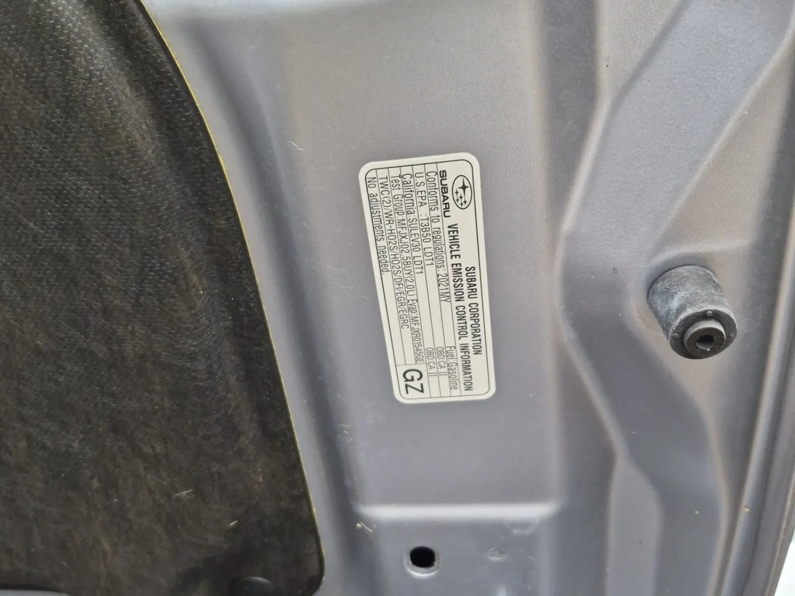 Emission Sticker Photo