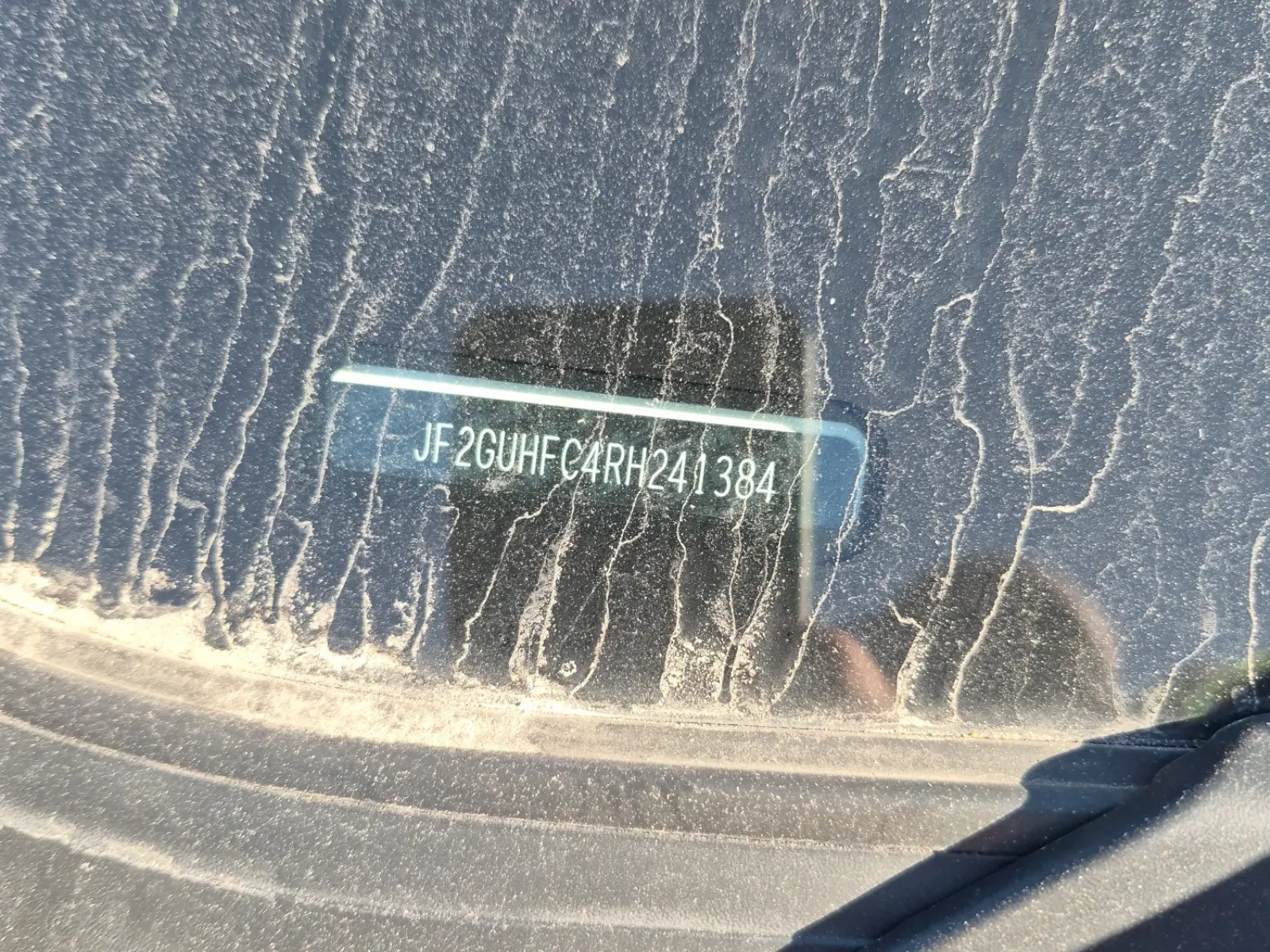 Dash VIN Plate Photo