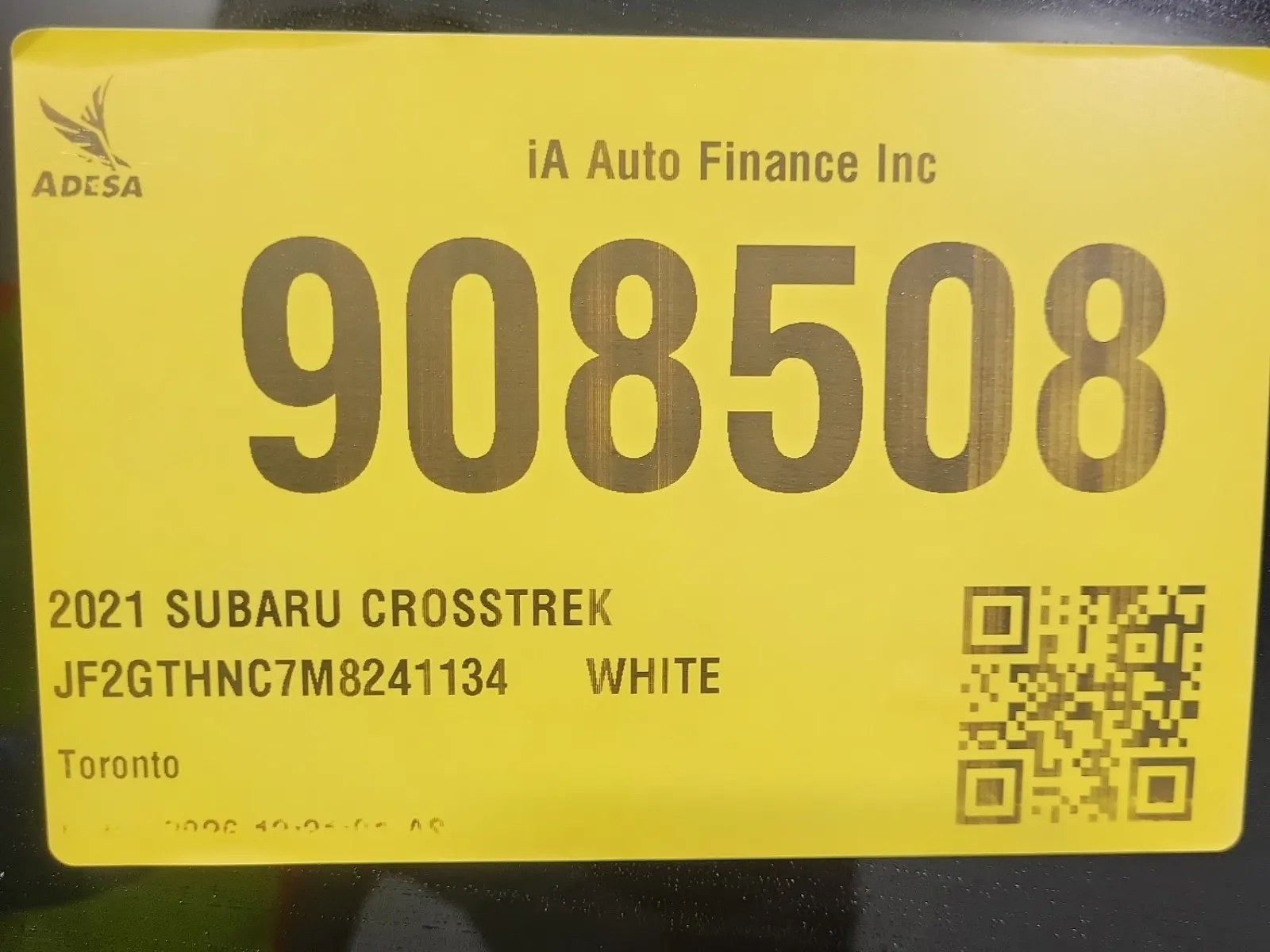 Inventory Label Photo