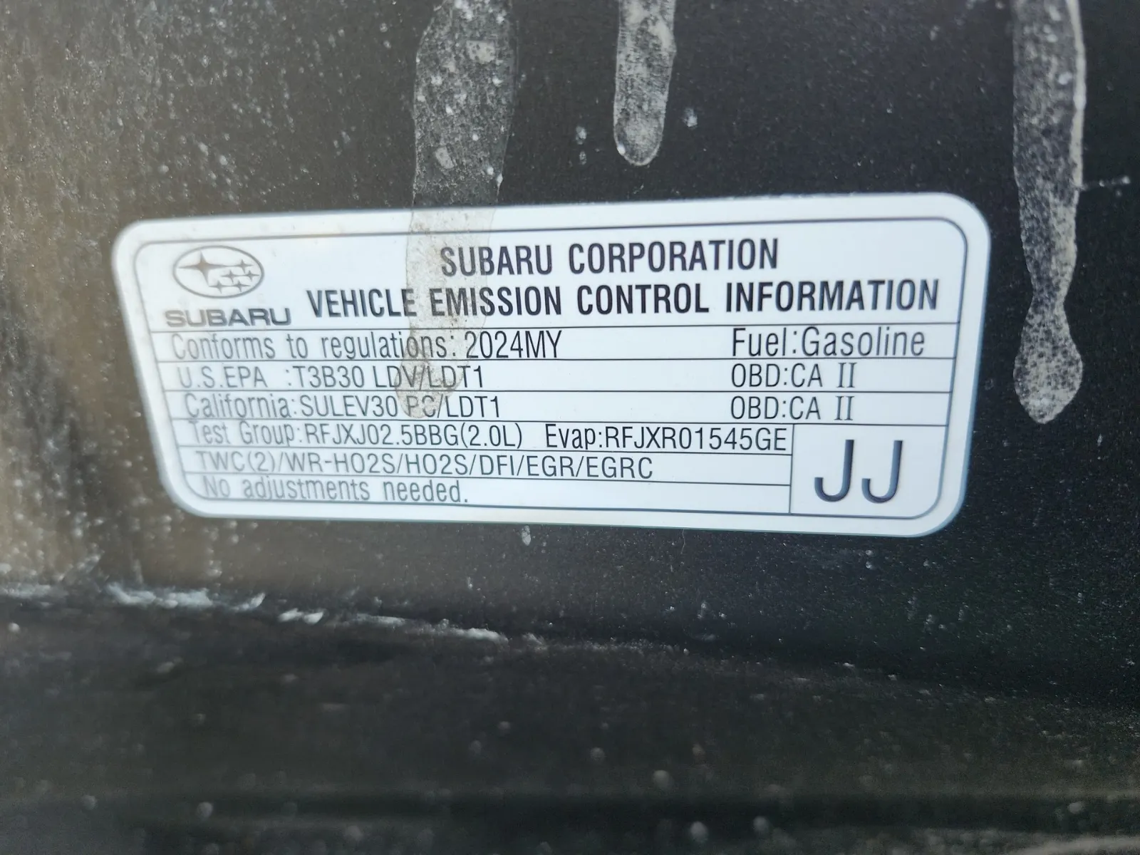 Emission Sticker Photo