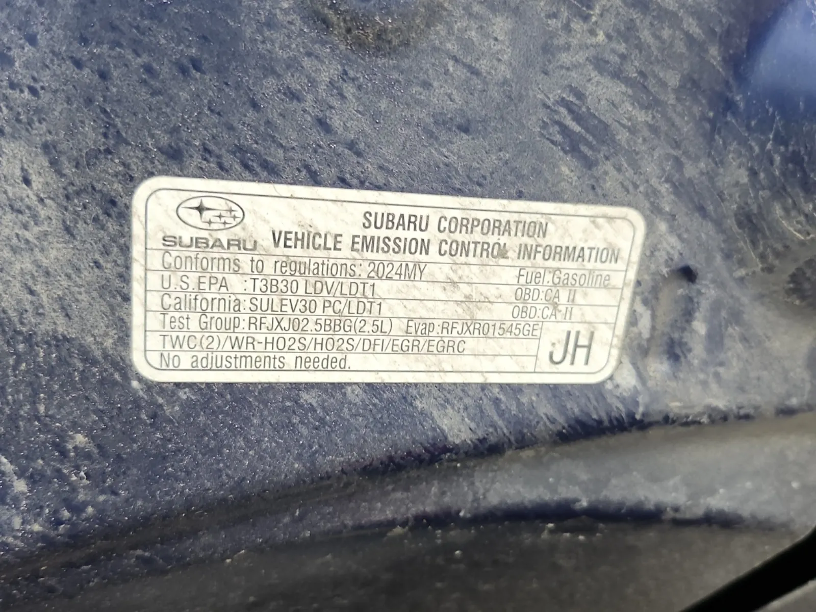 Emission Sticker Photo
