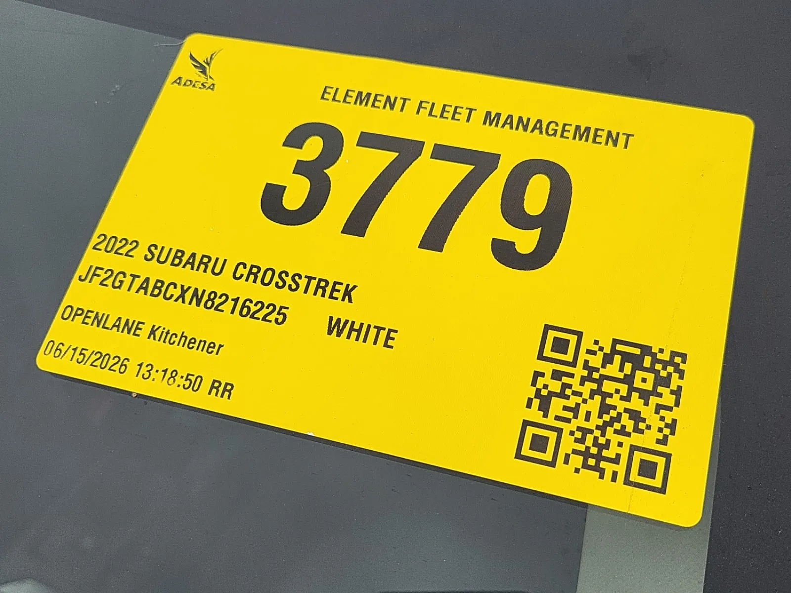Inventory Label Photo