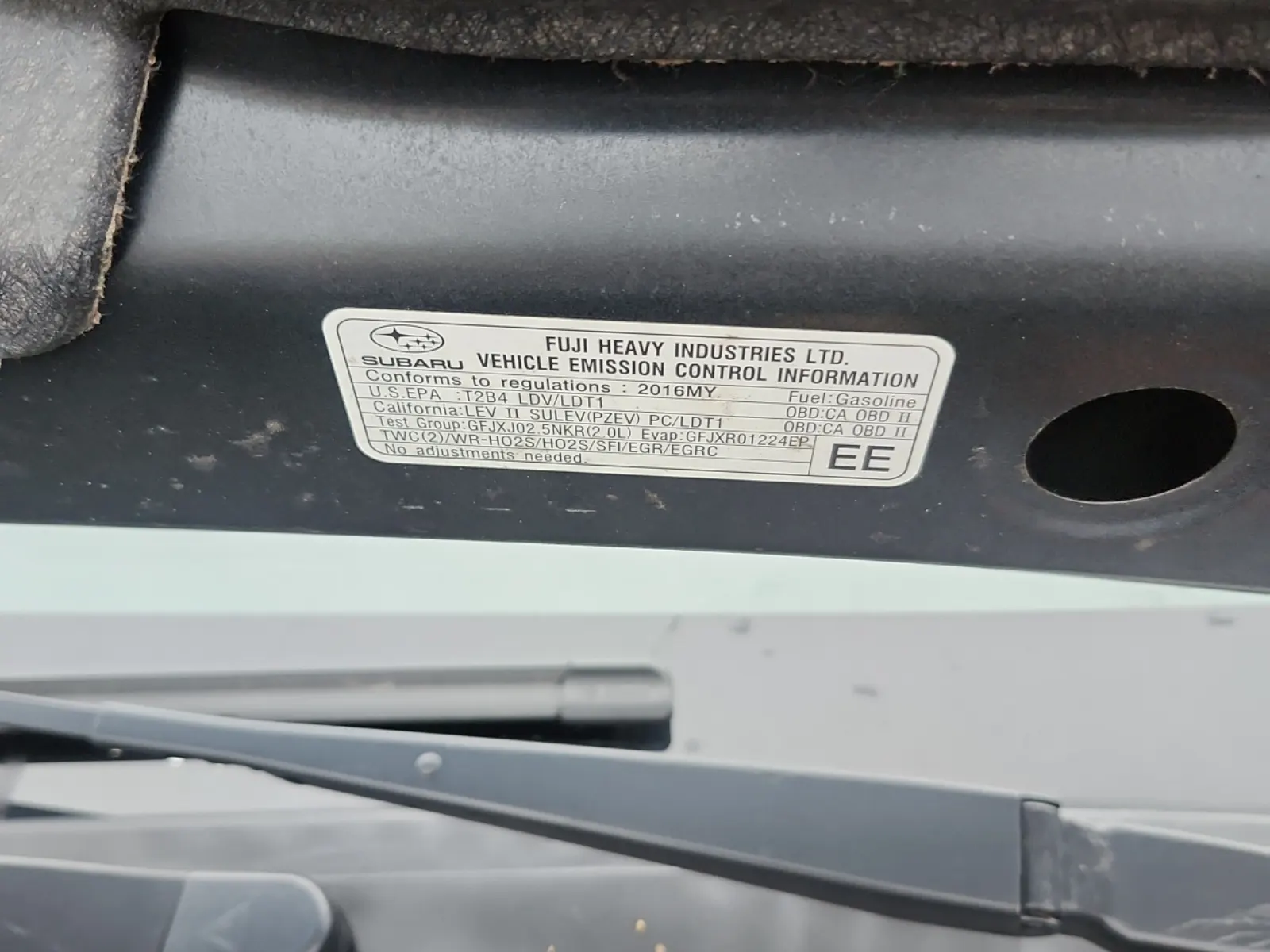 Emission Sticker Photo