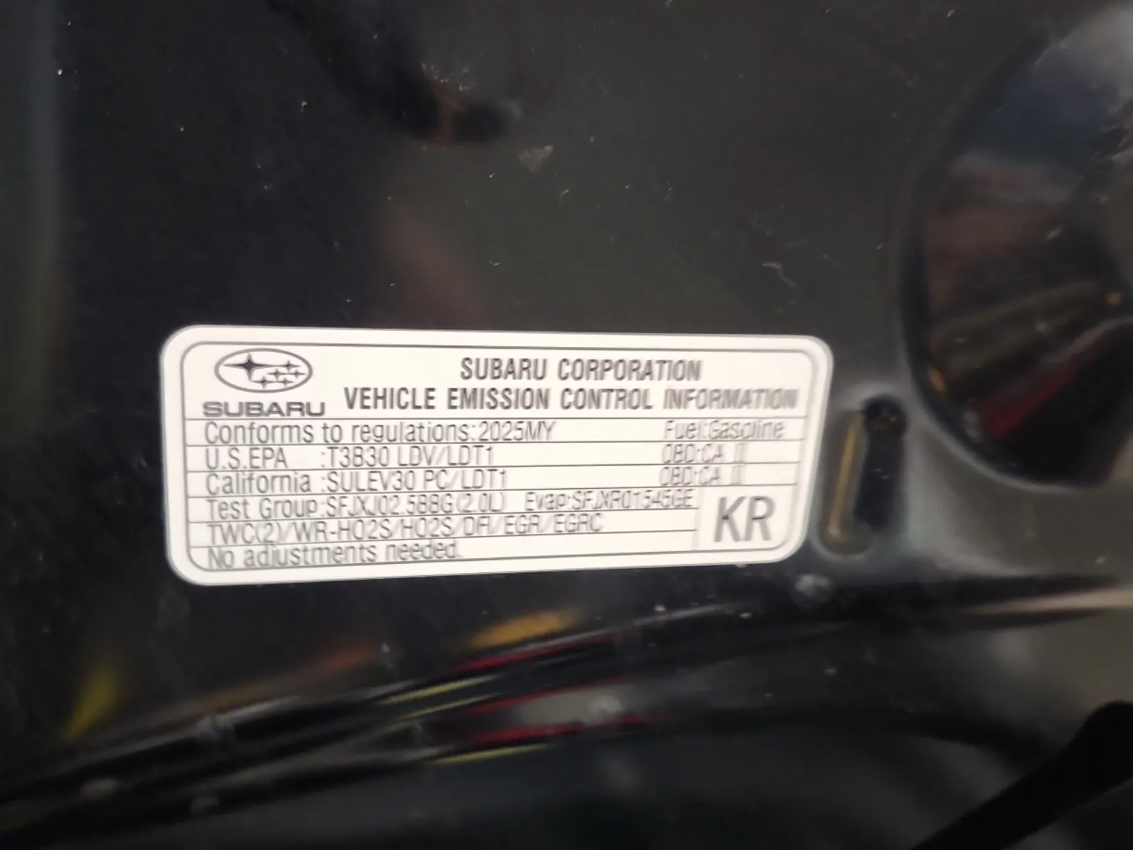 Emission Sticker Photo