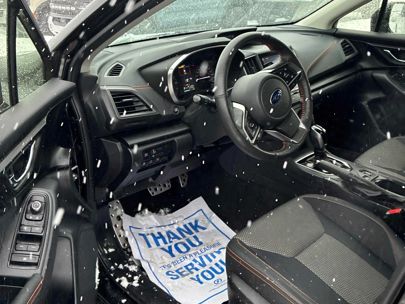 Interior driver side