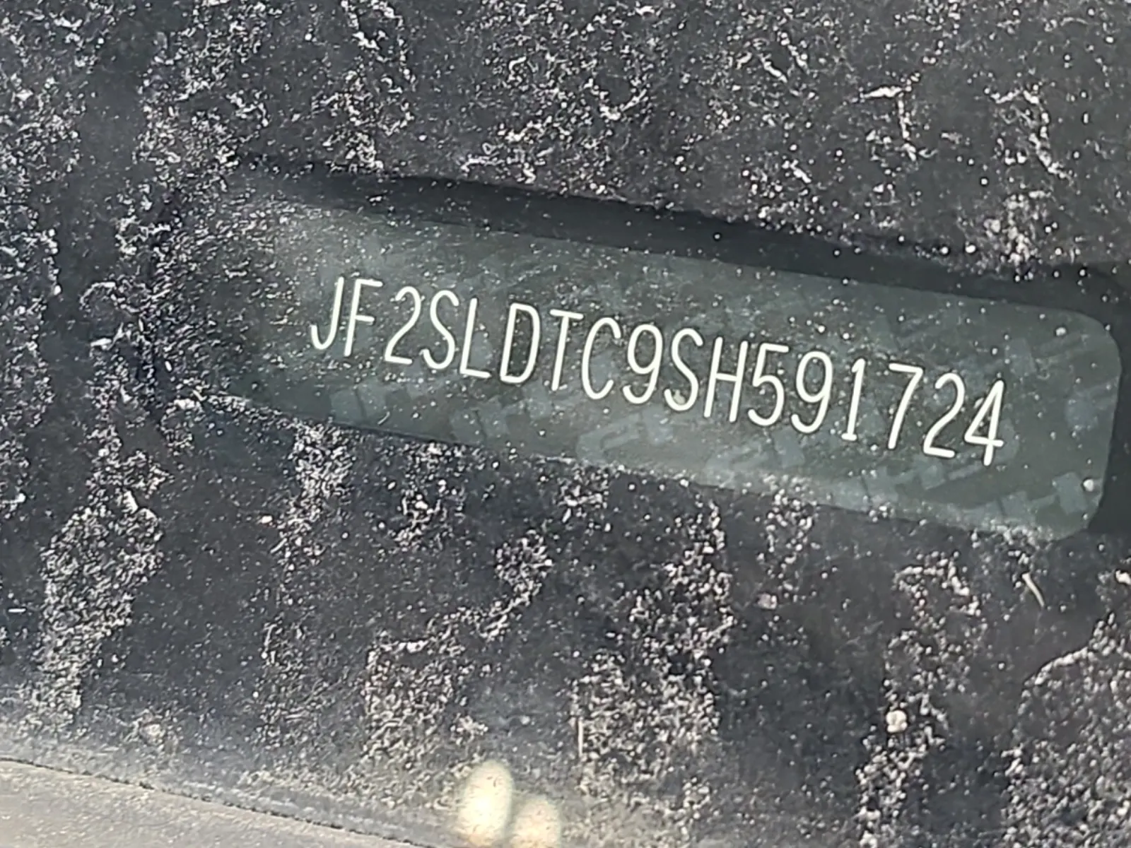 Dash VIN Plate Photo