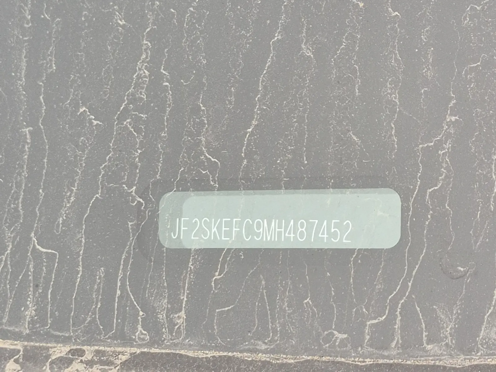 Dash VIN Plate Photo