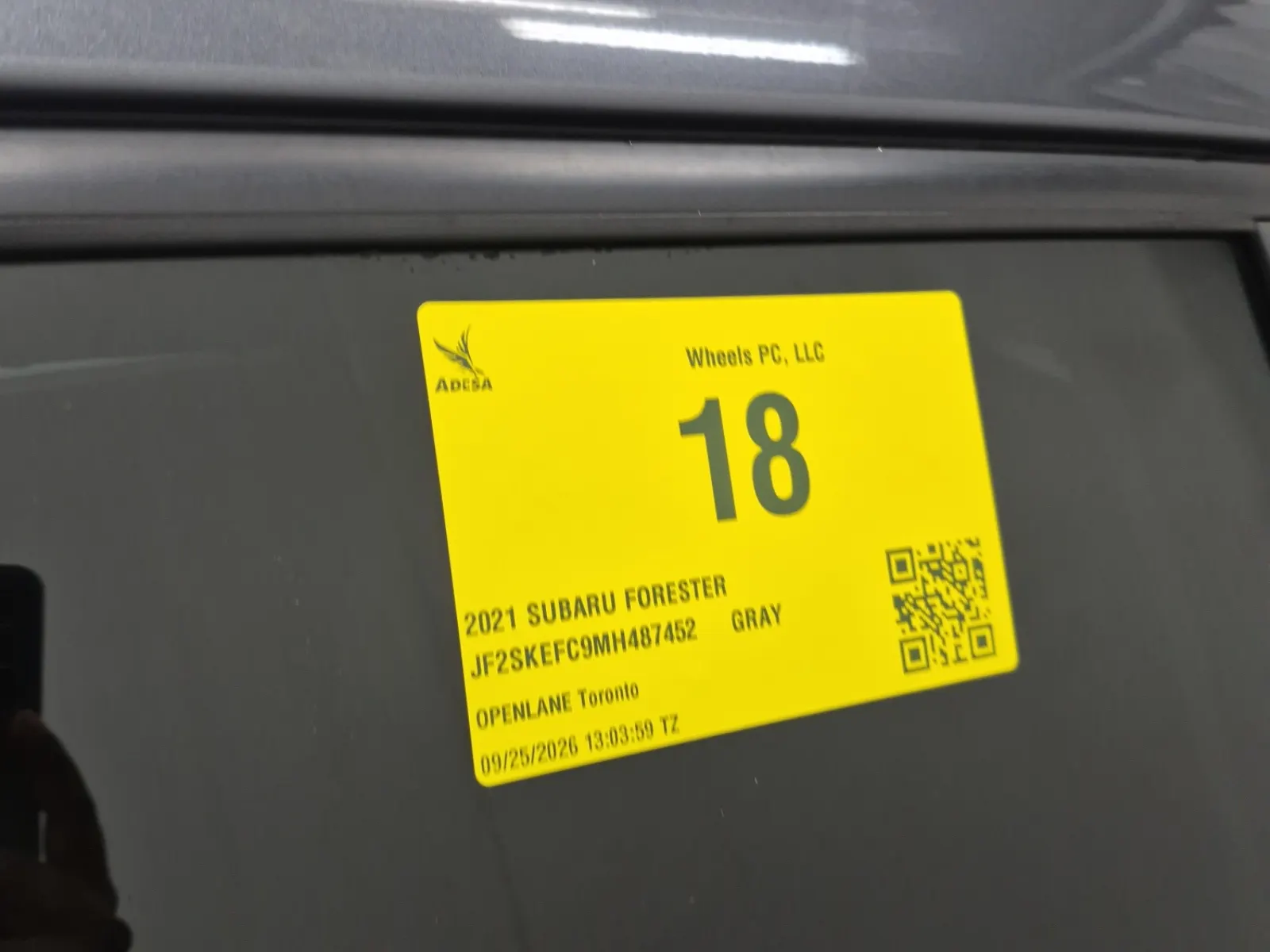 Inventory Label Photo