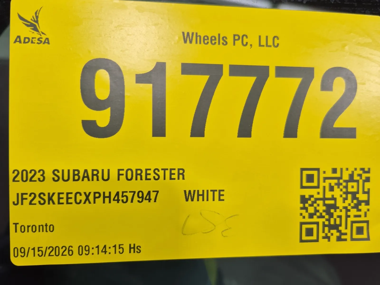Inventory Label Photo