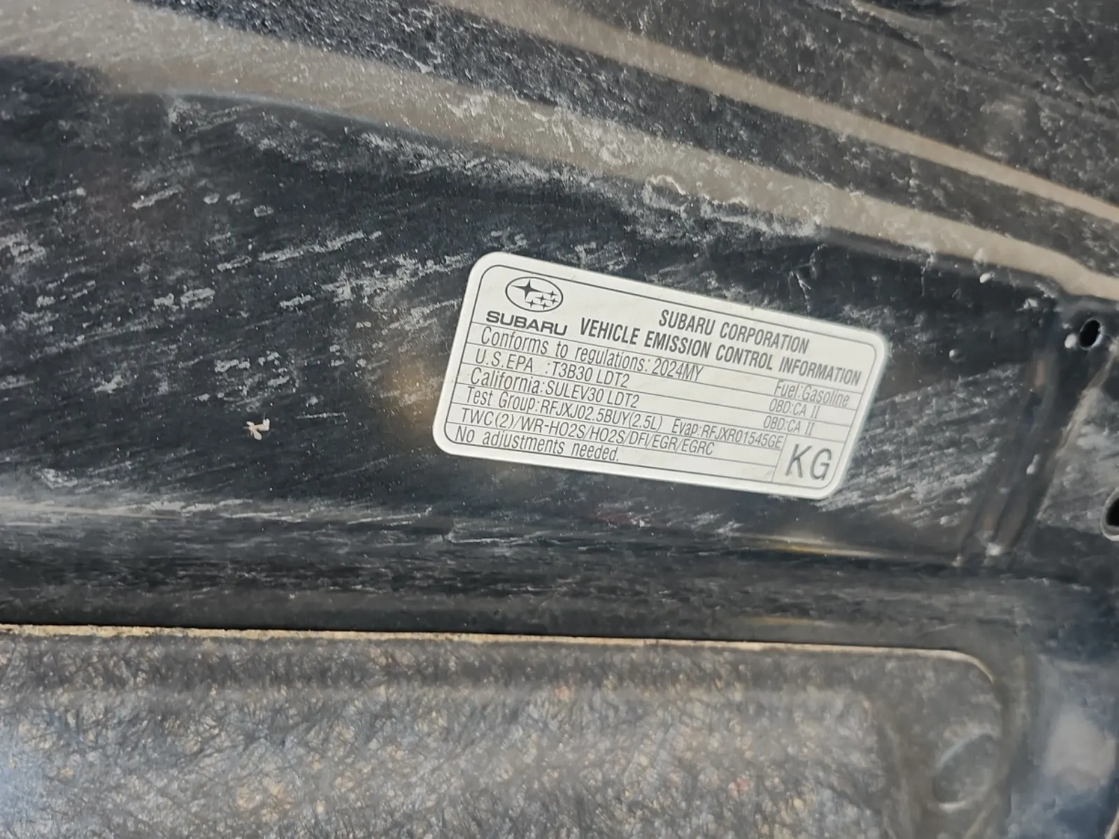 Emission Sticker Photo