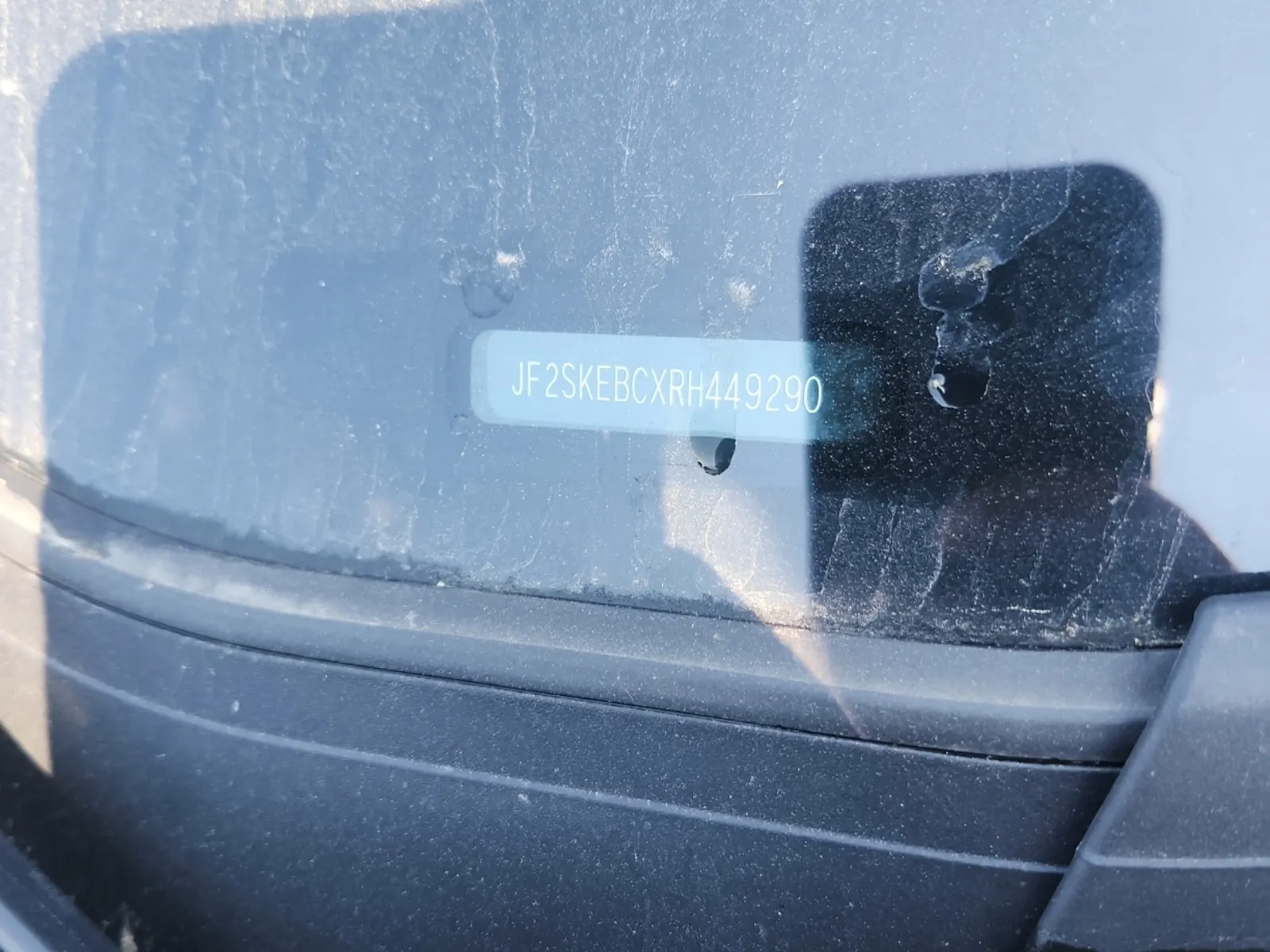 Dash VIN Plate Photo