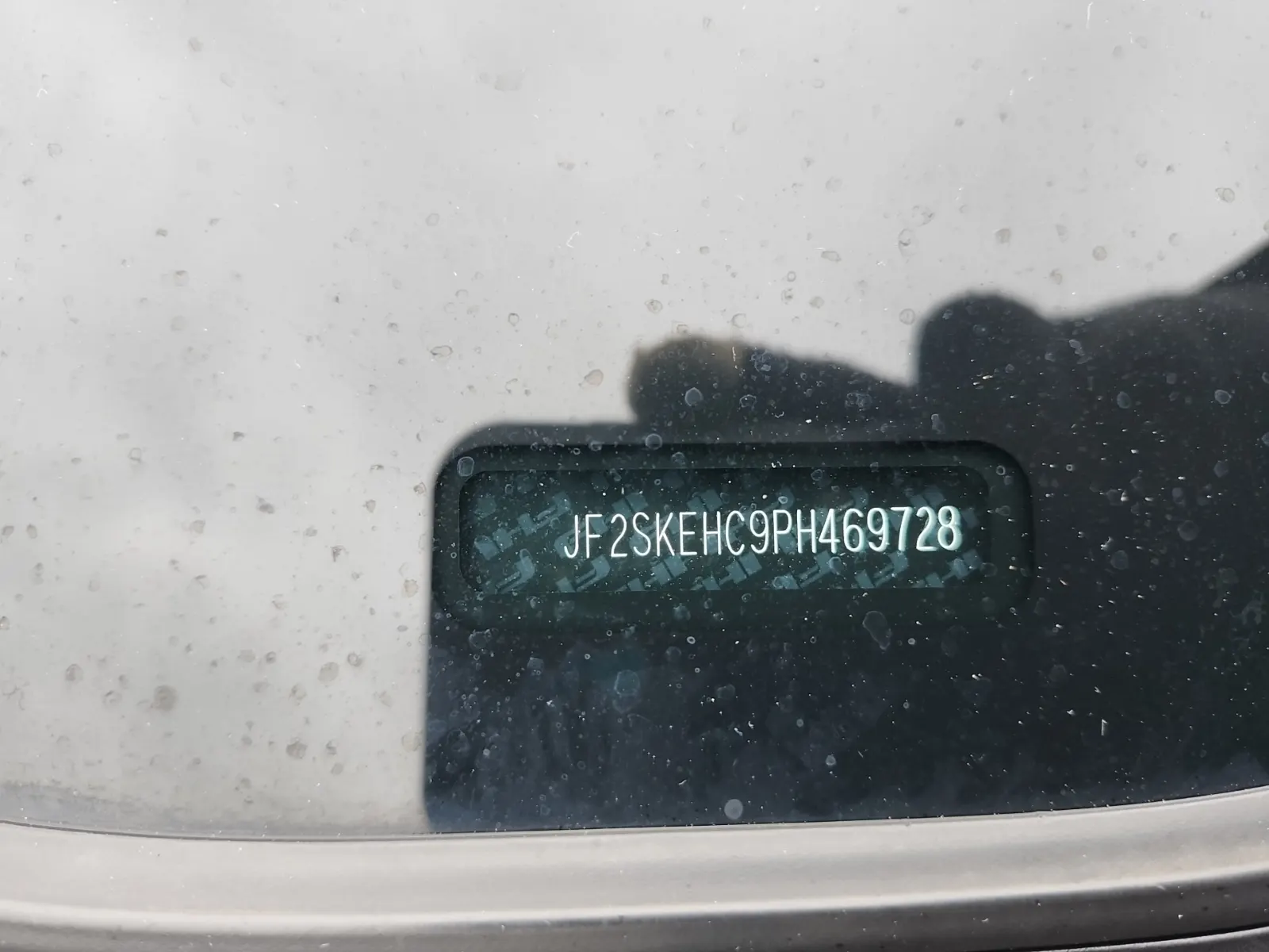 Dash VIN Plate Photo