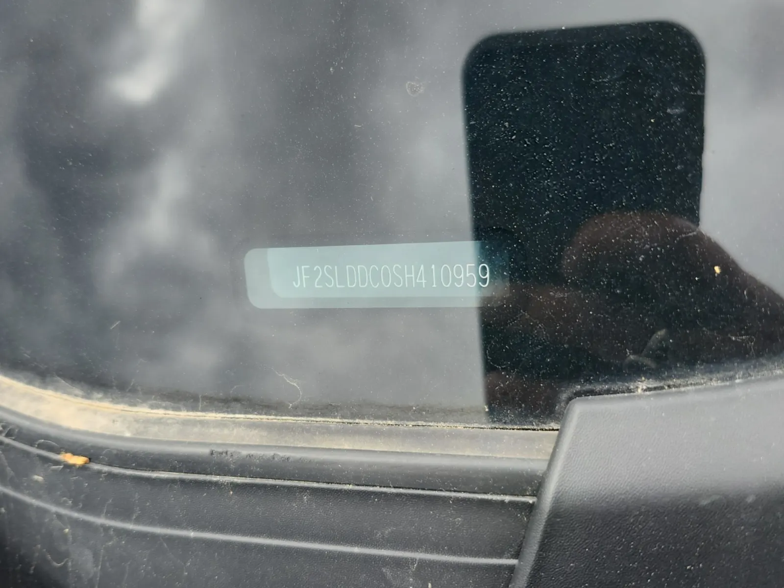 Dash VIN Plate Photo