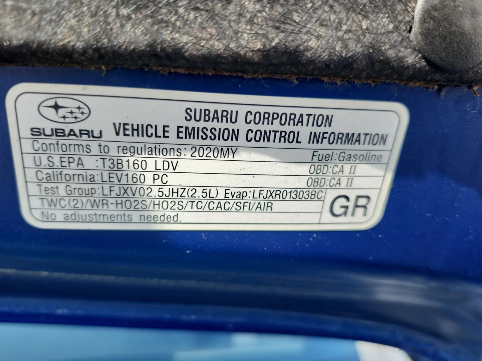 Emission Sticker Photo