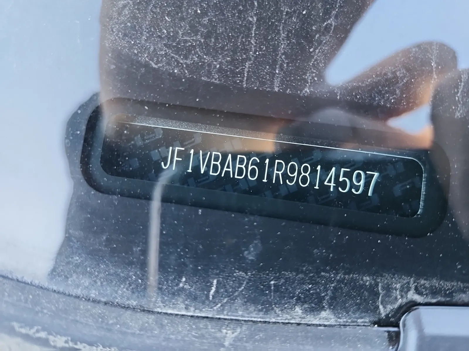 Dash VIN Plate Photo
