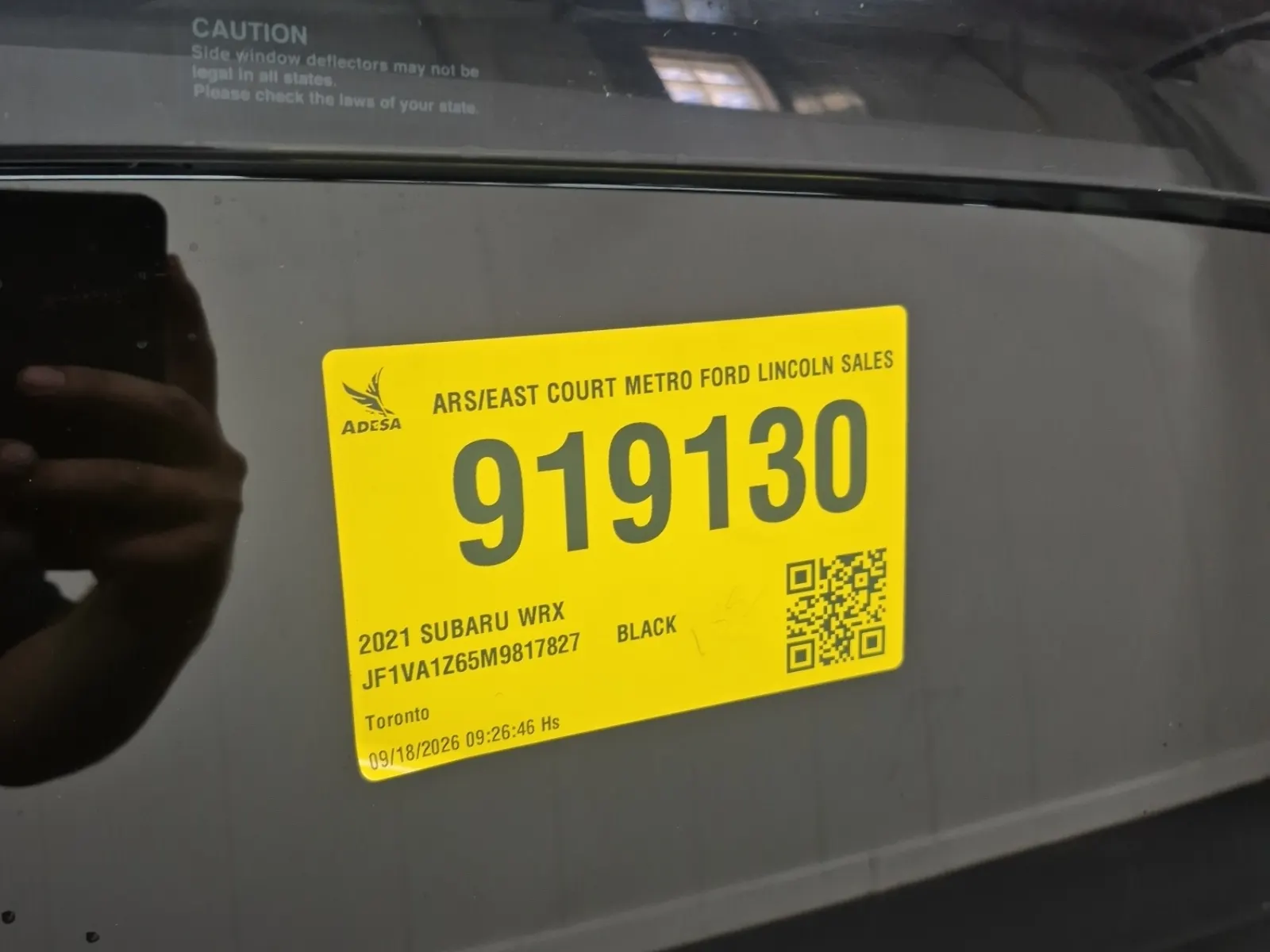 Inventory Label Photo